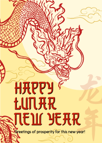 Prosperous Lunar New Year Poster