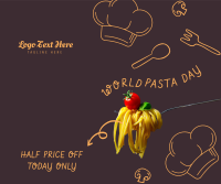 World Pasta Day Doodle Facebook Post