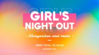 Girl's Night Out Facebook Event Cover Design
