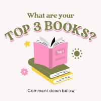 Cute Favorite Books Instagram Post