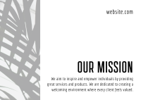 Clean & Elegant Mission Postcard