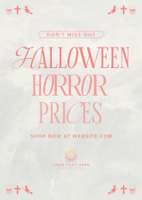 Vintage Halloween Sale Flyer