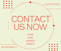 Modern Contact Us Facebook Post