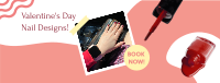 Valentines Day Nails Facebook Cover Image Preview