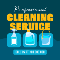 Cleaning Service Professional Instagram Post Design