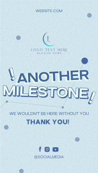 Minimalist Company Milestone Facebook Story