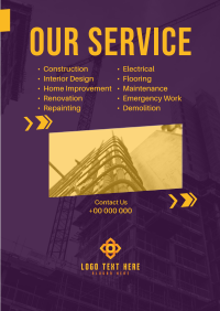 Construction Company Poster example 3