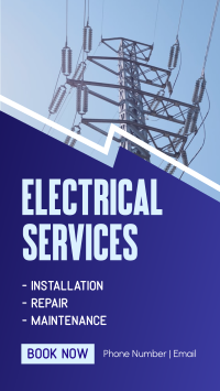 Electrician For Hire TikTok Video Design