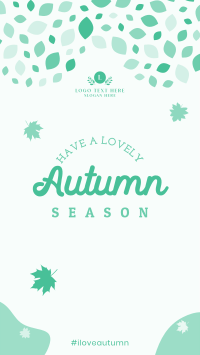 Autumn Leaf Mosaic Facebook Story