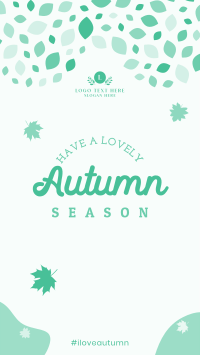 Autumn Leaf Mosaic Facebook Story Design