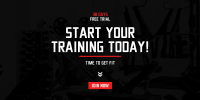 Start Your Training Today Twitter Post