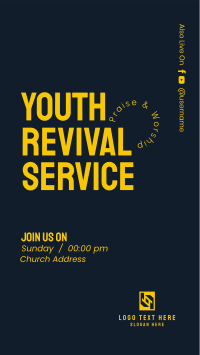 Youth Revival Service Instagram Story