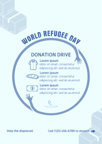 World Refugee Day Donations Flyer