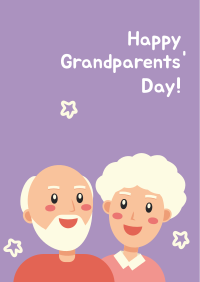 Grandparents Day Illustration Greeting Poster