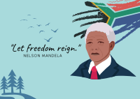 Nelson Mandela  Freedom Day Postcard Image Preview