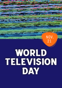 Static TV Day Poster