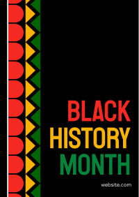 Black History Pattern Flyer