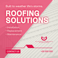 Corporate Roofing Solutions Instagram Post Design