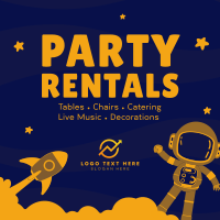 Kids Party Rentals Instagram Post Design