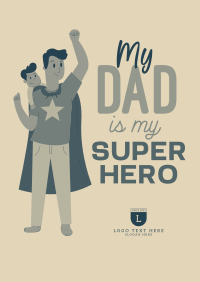 Superhero Dad Poster