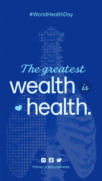 Health is Wealth Instagram Story