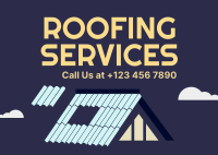 Residential Roof Repair Postcard Design