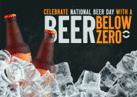 Beer Below Zero Postcard