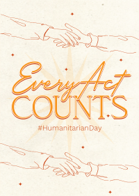 Humanitarian Day Doodles Poster