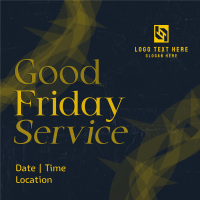  Good Friday Service Instagram Post Design