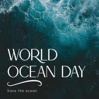 Minimalist Ocean Advocacy Instagram Post