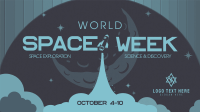 Retro Minimalist Space Week Animation