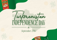 Celebrate Turkmenistan Postcard Image Preview