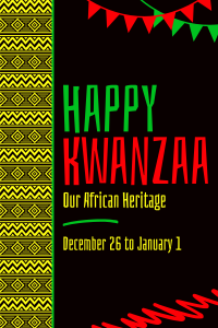 Ethnic Kwanzaa Heritage Pinterest Pin