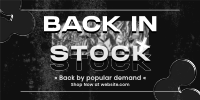 Grunge Back In Stock Twitter Post