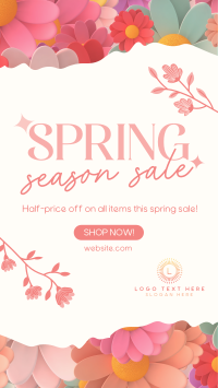 Spring Season Sale Facebook Story