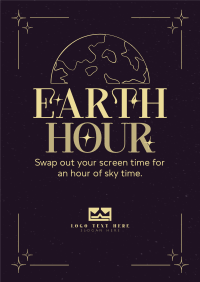 Earth Hour Sky Poster