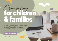 Counseling for Children & Families Postcard