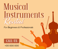 Music Instrument Rental Facebook Post