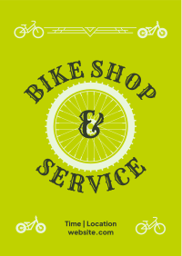 Bike Shop and Service Flyer