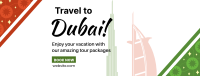 Dubai Travel Booking Facebook Cover