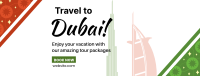 Dubai Travel Booking Facebook Cover Image Preview