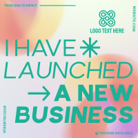 New Business Launch Gradient Instagram Post