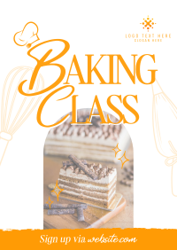 Minimal Food Baking Flyer