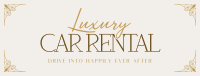 Luxury Car for Rent Facebook Cover Design