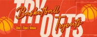 Basketball Game Tryouts Facebook Cover