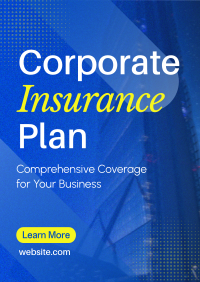 Corporate Insurance Plan Flyer