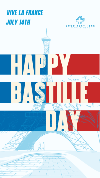 Bastille Day Instagram Story