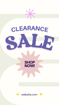 Cute Y2K Clearance Sale Instagram Reel Design