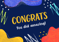 Congratulations Good Job Postcard