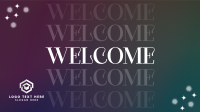 Gradient Sparkly Welcome Facebook Event Cover